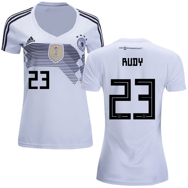 Women's Germany #23 Rudy White Home Soccer Country Jersey - Click Image to Close